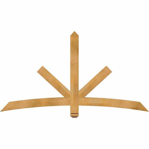 Ekena Millwork Alberta Rough Sawn Timber Gable Bracket, Western Red Cedar, 72"W x 39"H x 2"D x 4"F, 13/12 Pitch GBW072X39X0204ALB00RWR - main